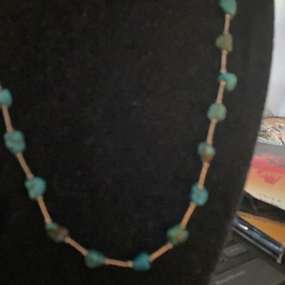 Jay king signature hook necklace in sterling silver & Turquoise Vintage 21” - Picture 2 of 6